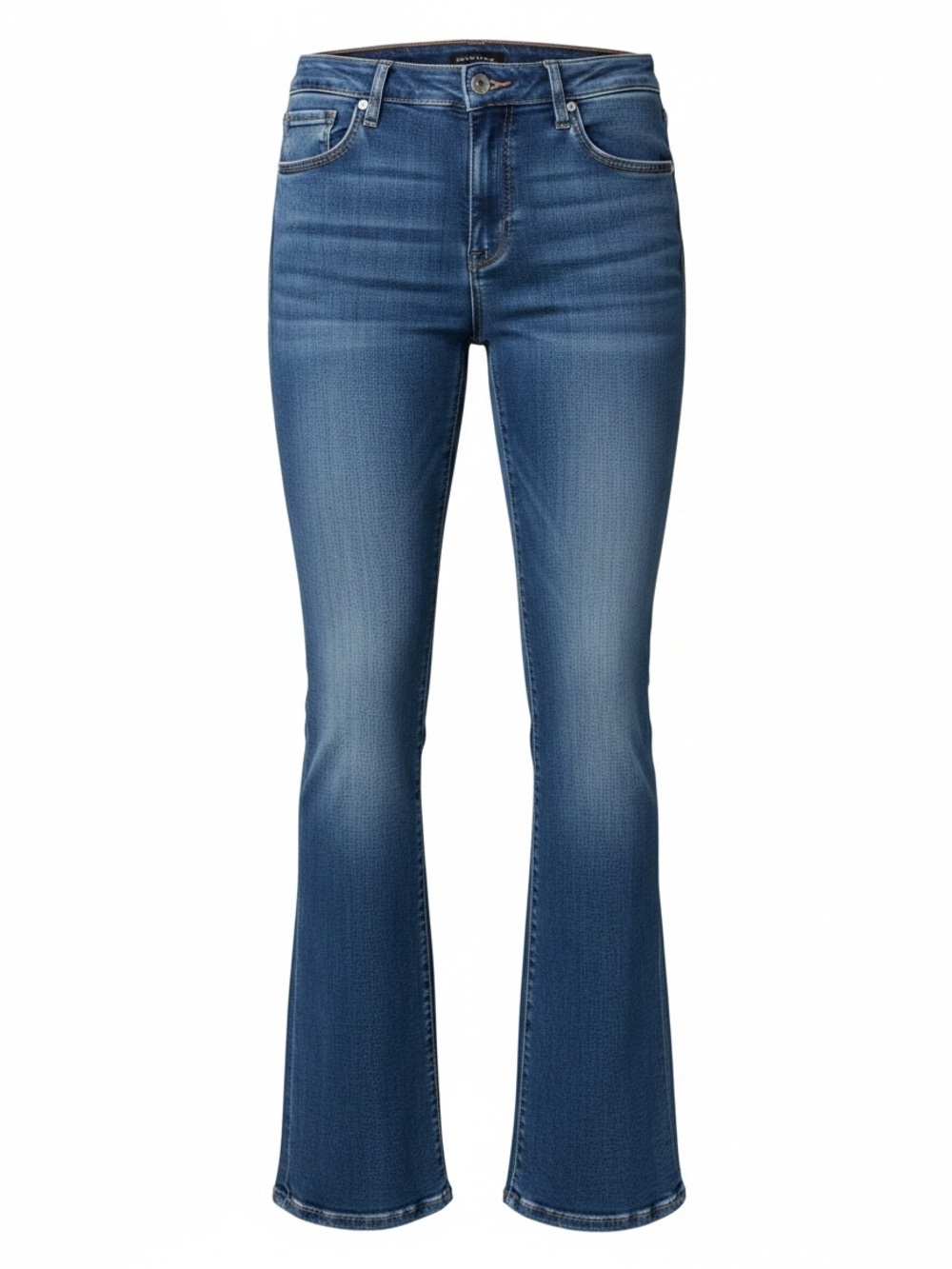 Silver Jeans Women's Mid Blue High-Rise Flare Jeans